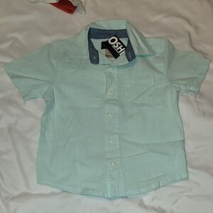 OshKosh B'gosh Aqua Button Down Shirt for Kids